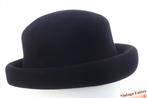 Vintage Dameshoed donker blauw wolvilt 57 gratis verzenden, Kleding | Dames, Hoeden en Petten, Ophalen of Verzenden, Zo goed als nieuw