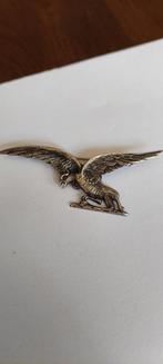 Grote zilveren broche adelaar, Verzenden, Zo goed als nieuw, Zilver, Zilver