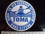 sticker toma kano atb verhuur ottersum logo, Verzamelen, Verzenden, Zo goed als nieuw, Bedrijf of Vereniging