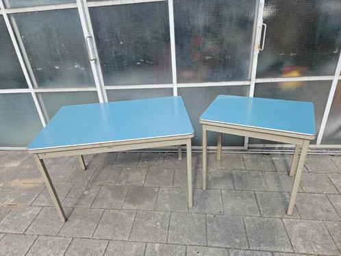 Industriële vintage tafels Formica/Gispen/Ahrend, Huis en Inrichting, Tafels | Bijzettafels, Gebruikt, Rechthoekig, 60 cm of meer
