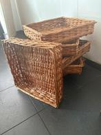 Rotan manden, Huis en Inrichting, Woonaccessoires | Schalen en Manden, Ophalen, Mand, Vierkant, Zo goed als nieuw