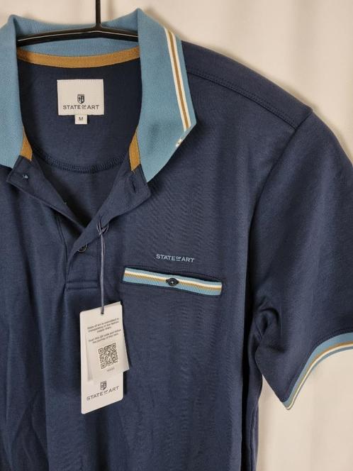 Heren polo poloshirt merk State of Art mt M Nieuw, Kleding | Heren, Polo's, Nieuw, Maat 48/50 (M), Blauw, Verzenden