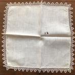 Vintage zakdoek met kant, Antiek en Kunst, Ophalen of Verzenden