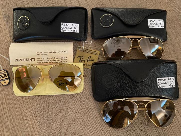 Vintage B&L Ray-Ban RB50 The General zonnebril Outdoorsman, Sieraden, Tassen en Uiterlijk, Zonnebrillen en Brillen | Heren, Gebruikt