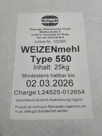 Te koop tarwe bloem type 550 beschikbaar voor biedingen