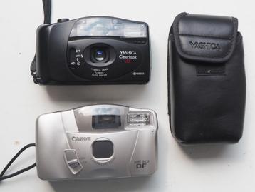 Yashica Clearlook en Canon Sure Shot analoge compact camera' beschikbaar voor biedingen