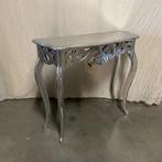 Barok sidetable - 90 x 31 cm - zilver - Bij TTM Wonen, TTM Wonen, Meubels – (Perzische) Tapijten en Woonaccessoires, 50 tot 100 cm