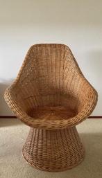 Rotan stoel, Ophalen, Vintage, Zo goed als nieuw, 50 tot 75 cm