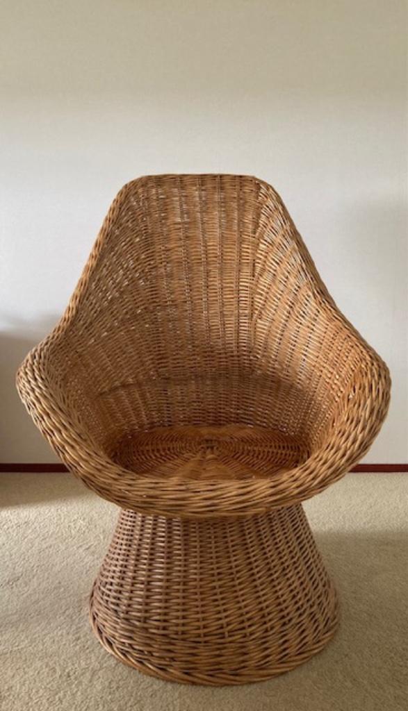Rotan stoel, Huis en Inrichting, Fauteuils, Zo goed als nieuw, Riet of Rotan, 50 tot 75 cm, 75 tot 100 cm, Ophalen