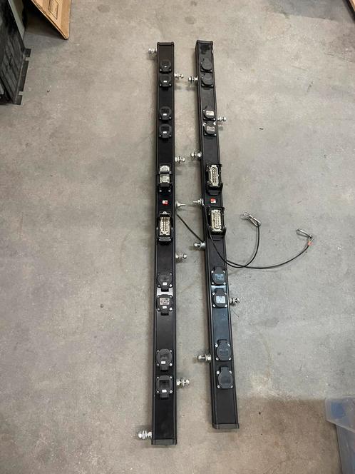 2Stuks HARTING BARREN 8Voudig + Doorlus 150cm Zwart + Safety, Muziek en Instrumenten, Licht en Laser, Zo goed als nieuw, Overige typen