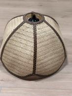 Vintage rotan lampenkap - Brocante vondst!, Huis en Inrichting, Lampen | Lampenkappen, Gebruikt, 25 tot 50 cm, Beige, Rond