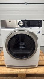 AEG 8000 SERIES - WARMTEPOMPDROGER - 9KG - NIEUWSTAAT -, Ophalen, Anti-kreukfase, 8 tot 10 kg, Zo goed als nieuw