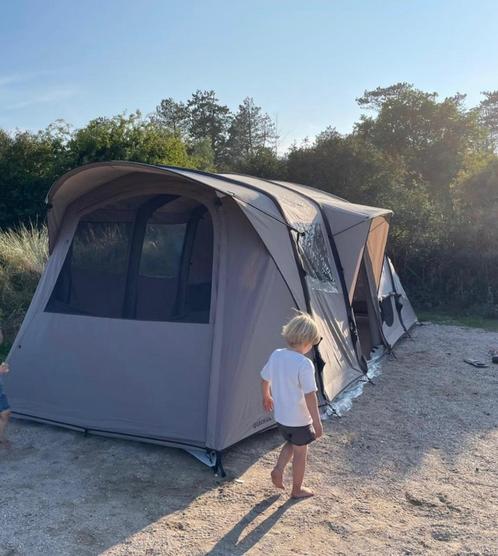 Quechua 6.3 Airseconds 6 persoons polykatoen tent, Caravans en Kamperen, Tenten, tot en met 6, Gebruikt, Ophalen