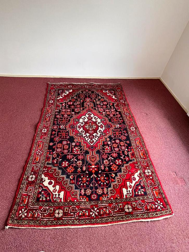 Authentiek handgeknoopt Perzisch Heriz tapijt (214 x 142), Antiek en Kunst, Antiek | Kleden en Textiel, Ophalen