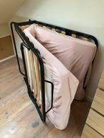 Opklapbed met matras - Zo goed als nieuw!, Huis en Inrichting, Slaapkamer | Bedden, Ophalen, 90 cm, Eenpersoons, Zwart