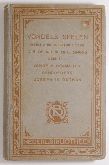Vondels spelen deel II Vondels dramatiek - Gebroeders Joseph beschikbaar voor biedingen