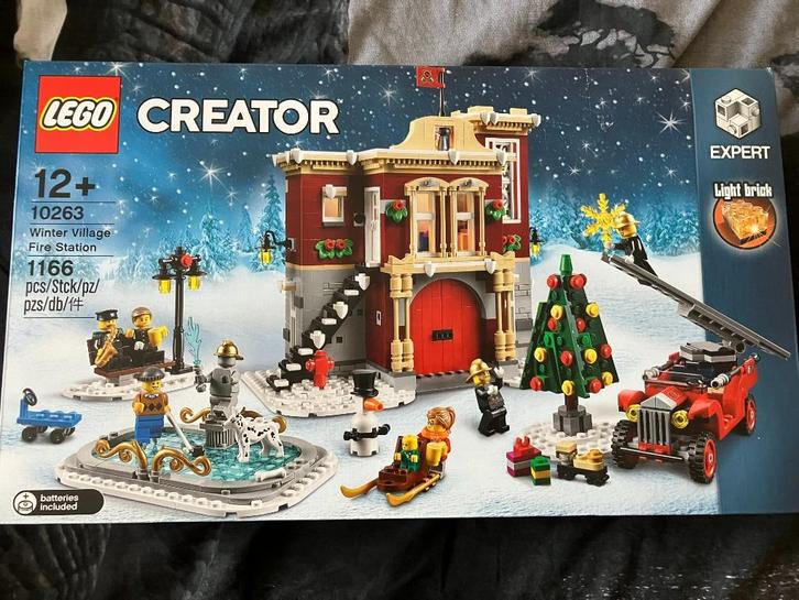 Brandweerkazerne in winterdorp (10263) NIEUW, Kinderen en Baby's, Speelgoed | Duplo en Lego, Nieuw, Lego, Complete set, Ophalen of Verzenden