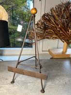 Metalen Boekenstandaard, inklapbaar, Antiek en Kunst, Curiosa en Brocante, Ophalen of Verzenden
