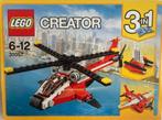 Lego Creator 31057 rode helikopter, Complete set, Ophalen of Verzenden, Lego, Zo goed als nieuw