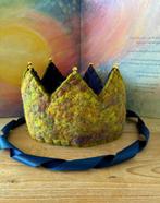 Waldorf vilten verjaardagskroon wol en vilt, Hobby en Vrije tijd, Vilt, Verzenden, Zo goed als nieuw, Figuurtje(s), Wolvilt