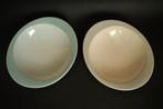 vintage fris edam symfonie 2x bord blauw grijs porselein, Antiek en Kunst, Antiek | Servies los, Ophalen of Verzenden