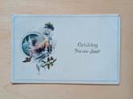 Ansichtkaart Gelukkig Nieuwjaar, Verzamelen, Ansichtkaarten | Themakaarten, Ophalen of Verzenden, 1920 tot 1940, Feest(dag)