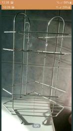 Badkamer chroom ophang rek met haken +/-40cm hoog., Ophalen of Verzenden