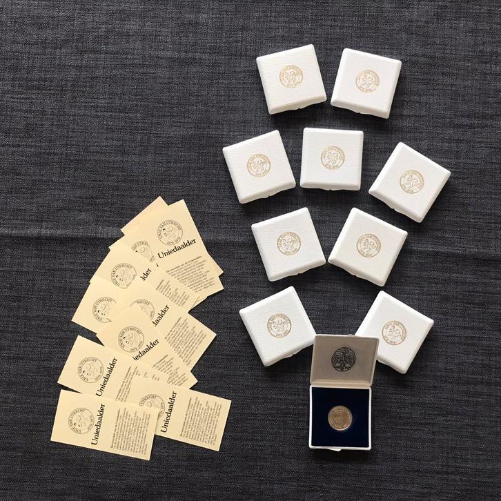 10x Uniedaalder 1979 - Nikkel, Postzegels en Munten, Edelmetalen en Baren, Zilver, Ophalen of Verzenden