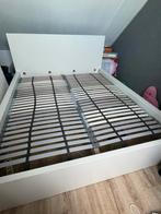 Gratis IKEA bed 160x200 (zonder matras), Huis en Inrichting, Slaapkamer | Bedden, Ophalen, Gebruikt, Wit, Tweepersoons