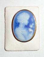 Camee Blauw Goud 18K, Minder dan 4 cm, Nieuw, Goud, Verzenden