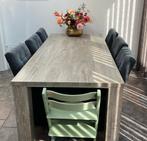 6 paar eettafel stoelen, Huis en Inrichting, Ophalen, Gebruikt, Grijs, Vijf, Zes of meer stoelen