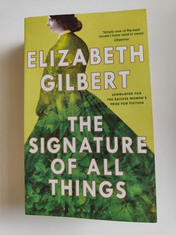 Signature of all things - Elisabeth Gilbert - paperback 