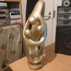 beeld drie personen zwaar beton goud kleur, Verzamelen, Ophalen, Gebruikt, Mens