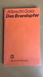 Das brandopfer - Albrecht Goes, Ophalen of Verzenden