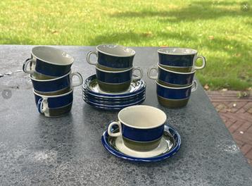 Rorstrand Elisabeth servies 9 kopjes 6 schoteltjes beschikbaar voor biedingen
