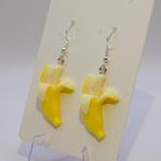 Banaan oorbellen, Overige materialen, Hangers, Verzenden, Geel