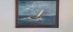 Prachtig schilderij op linnen 90x60, Antiek en Kunst, Kunst | Schilderijen | Klassiek, Ophalen of Verzenden