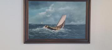 Prachtig schilderij op linnen 90x60 beschikbaar voor biedingen