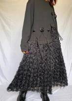 Fly out jurk in maat One Size, Verzenden, Zwart, Fly Out, Maat 46/48 (XL) of groter