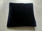 Kussenhoes van Gek op kussens, zwart fluweel 40 x 40 cm, Ophalen of Verzenden, Zo goed als nieuw, Zwart, Vierkant