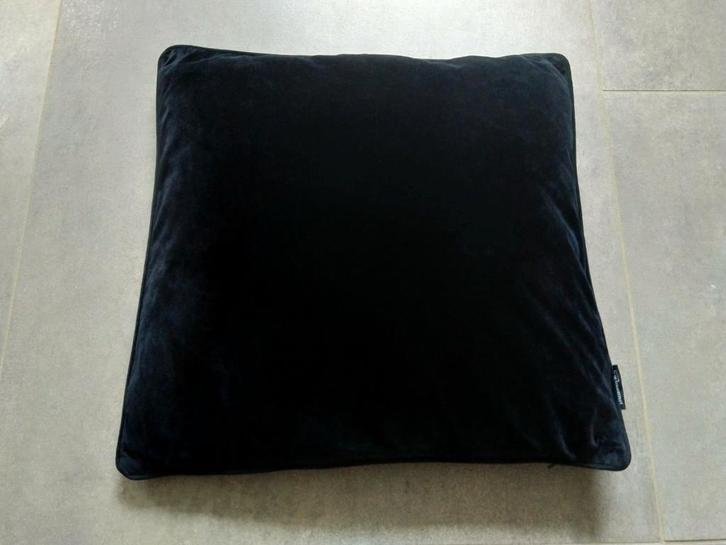 Kussenhoes van Gek op kussens, zwart fluweel 40 x 40 cm, Huis en Inrichting, Woonaccessoires | Kussens, Zo goed als nieuw, Zwart