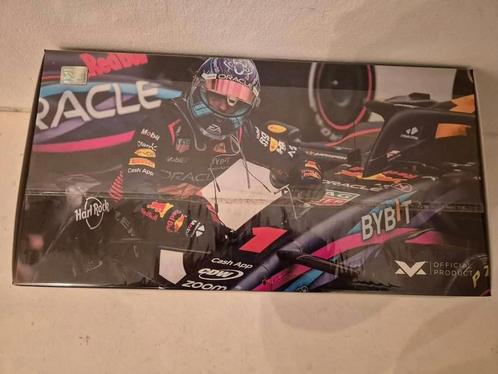 max verstappen 1:18 Amerika collectie rb19 special livery, Hobby en Vrije tijd, Modelauto's | 1:18, Nieuw, Auto, MiniChamps, Ophalen