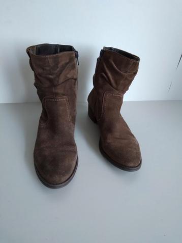 Jones Bootmaker - bruin suede laarsjes - Maat 38 beschikbaar voor biedingen