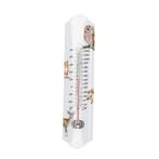 Thermometer aquarel bosdieren L 6,3 x D 1 x H 29,5 cm, Ophalen of Verzenden, Nieuw, Buitenthermometer