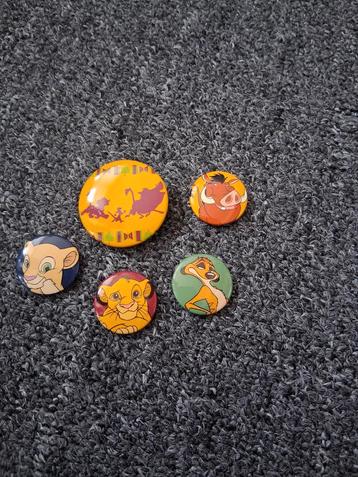Lion King Buttons - 5 stuks - Nieuw beschikbaar voor biedingen