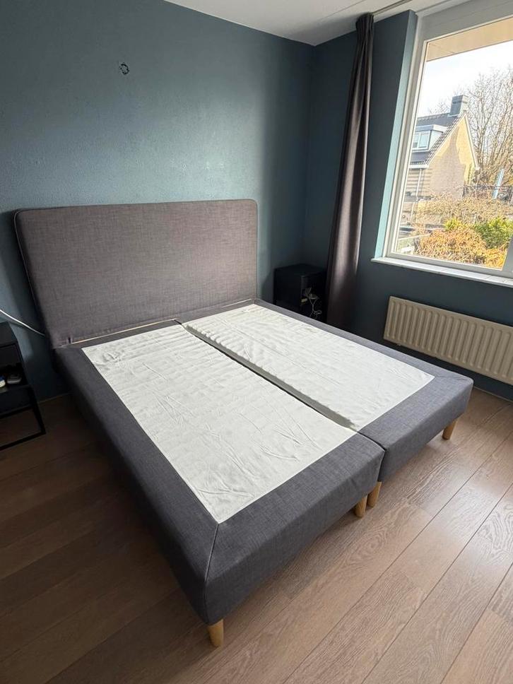 180x200 Tweepersoons boxspring DUNVIK van IKEA, Huis en Inrichting, Slaapkamer | Boxsprings, Gebruikt, 180 cm, Tweepersoons, Ophalen