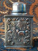 Prachtige antieke theebus van Barbour uit Amerika 11 cm., Antiek en Kunst, Ophalen of Verzenden