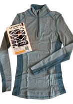 ULVANG RAV 100% Merino Turtle Neck met rits thermoshirt Mt.L, Blauw, Maat 42/44 (L), Nieuw, Ophalen of Verzenden