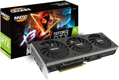 INNO3D GeForce RTX 3060 Ti X3 OC NVIDIA 8GB met Garantie, Computers en Software, Videokaarten, Zo goed als nieuw, Nvidia, PCI-Express 4.0