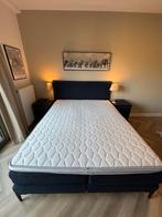 Swiss Sense set: Boxspring 160x200 + Topper + Nachtkastjes, Ophalen, Blauw, Tweepersoons, Zo goed als nieuw